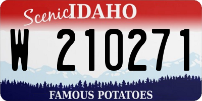 ID license plate W210271