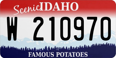 ID license plate W210970