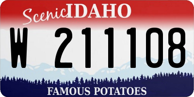 ID license plate W211108