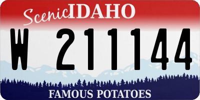 ID license plate W211144