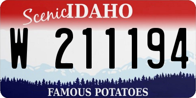 ID license plate W211194
