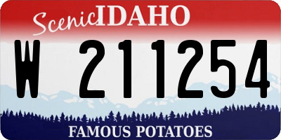 ID license plate W211254
