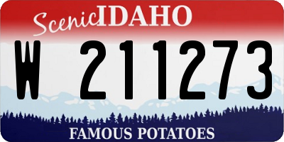 ID license plate W211273