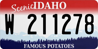 ID license plate W211278