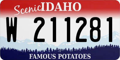 ID license plate W211281