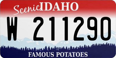 ID license plate W211290