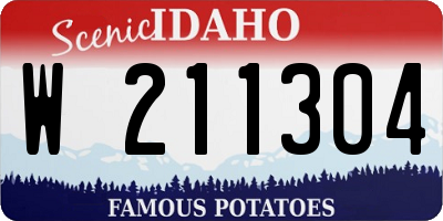 ID license plate W211304
