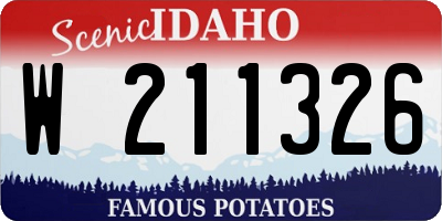 ID license plate W211326