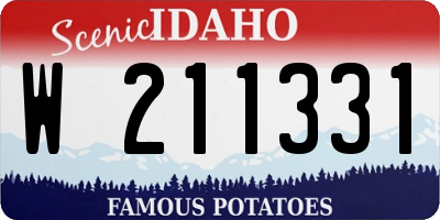 ID license plate W211331
