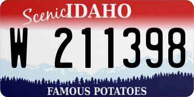 ID license plate W211398