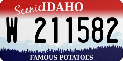ID license plate W211582