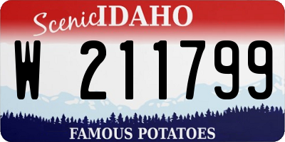 ID license plate W211799