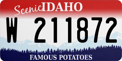 ID license plate W211872