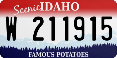 ID license plate W211915