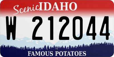 ID license plate W212044