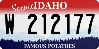 ID license plate W212177