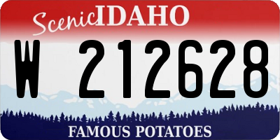 ID license plate W212628