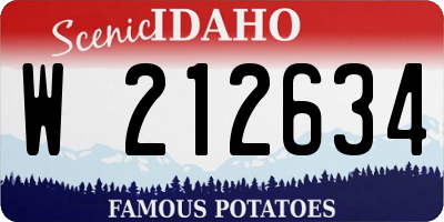 ID license plate W212634
