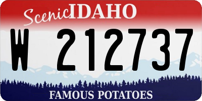 ID license plate W212737