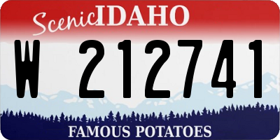 ID license plate W212741