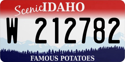 ID license plate W212782