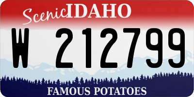 ID license plate W212799