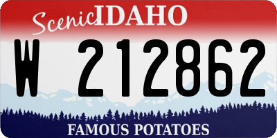 ID license plate W212862