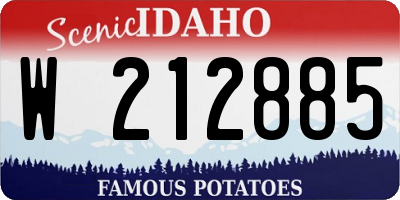 ID license plate W212885