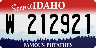 ID license plate W212921