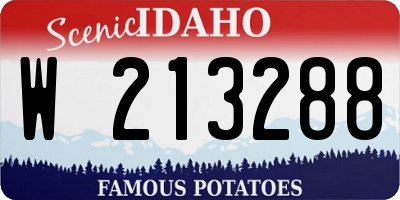 ID license plate W213288