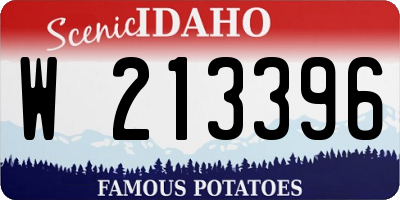 ID license plate W213396