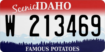 ID license plate W213469