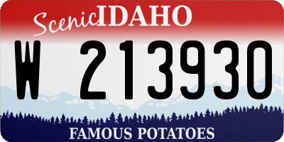 ID license plate W213930
