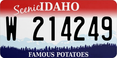 ID license plate W214249