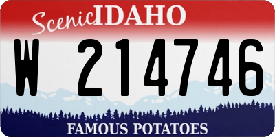 ID license plate W214746