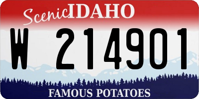 ID license plate W214901