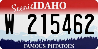 ID license plate W215462