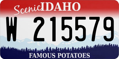 ID license plate W215579