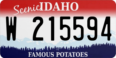 ID license plate W215594