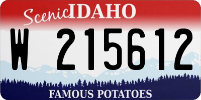 ID license plate W215612