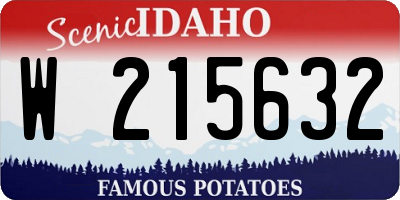 ID license plate W215632