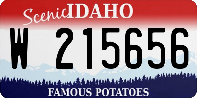 ID license plate W215656