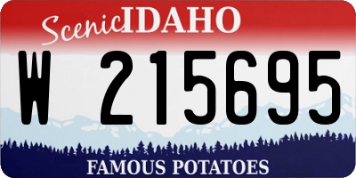 ID license plate W215695