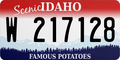 ID license plate W217128
