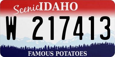 ID license plate W217413
