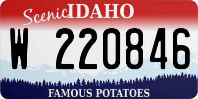 ID license plate W220846