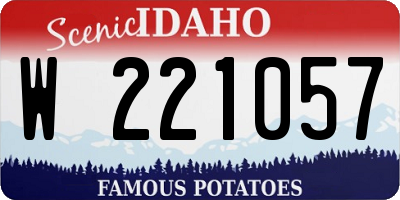 ID license plate W221057