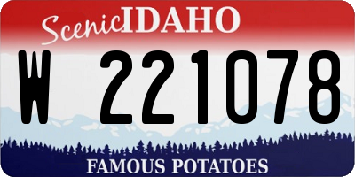 ID license plate W221078