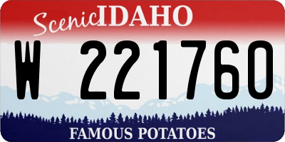 ID license plate W221760