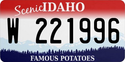 ID license plate W221996